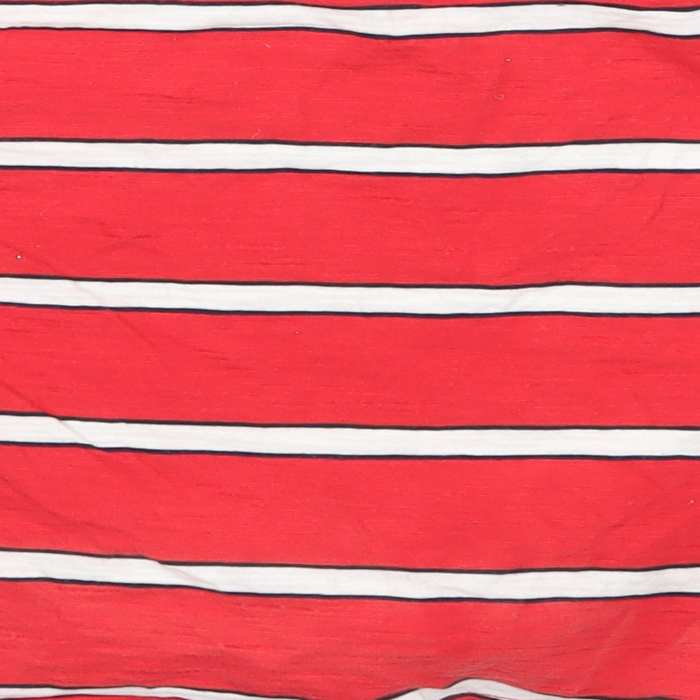 NEXT Girls Red Striped  Basic T-Shirt Size 6 Years  - You Go Girl