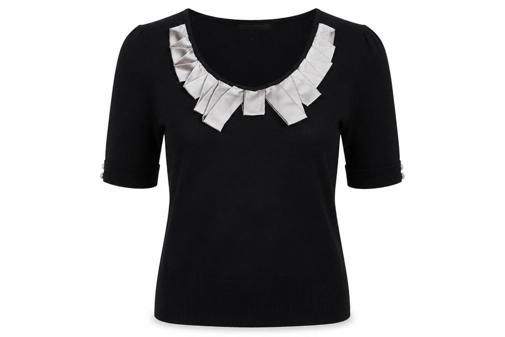 Womens UK Size 12 David Emanuel Black Pullover Jumper