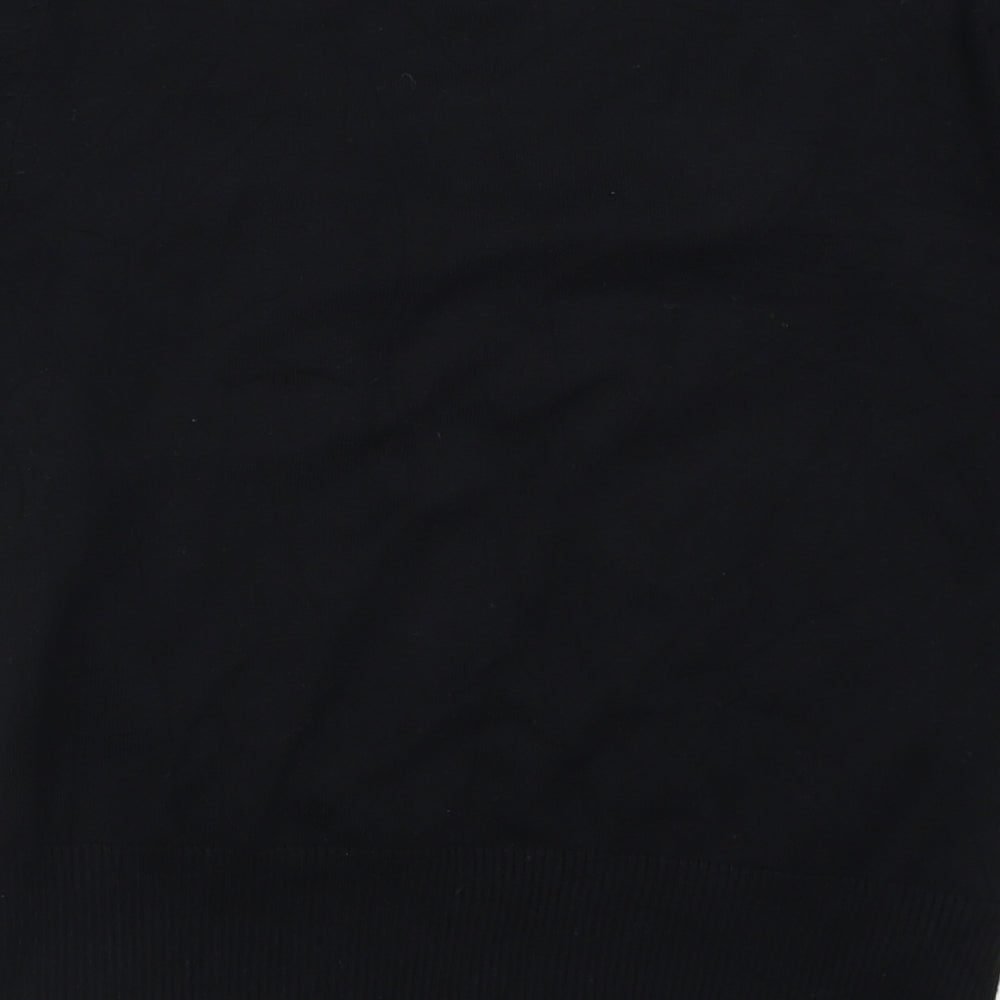 David Emanuel Womens Black  Knit Pullover Jumper Size 12
