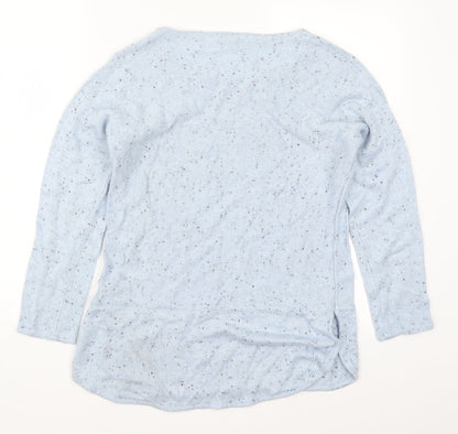Suzanne Grae Womens Blue  Knit Pullover Jumper Size S