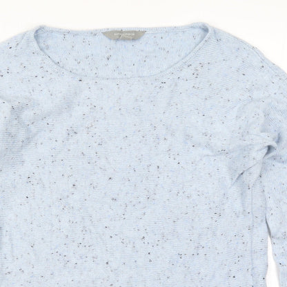 Suzanne Grae Womens Blue  Knit Pullover Jumper Size S