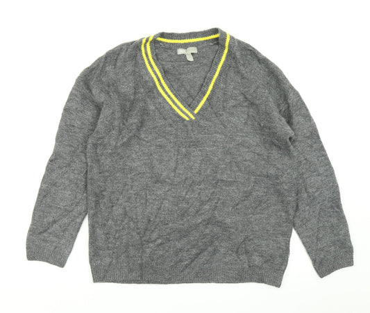 ASOS Womens Grey  Knit Pullover Jumper Size 8