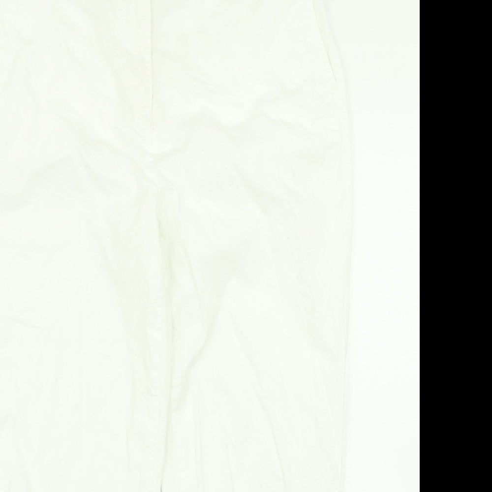 Womens UK Size 30 in M&S Collection Regular Fit Pedal Pusher White Trousers