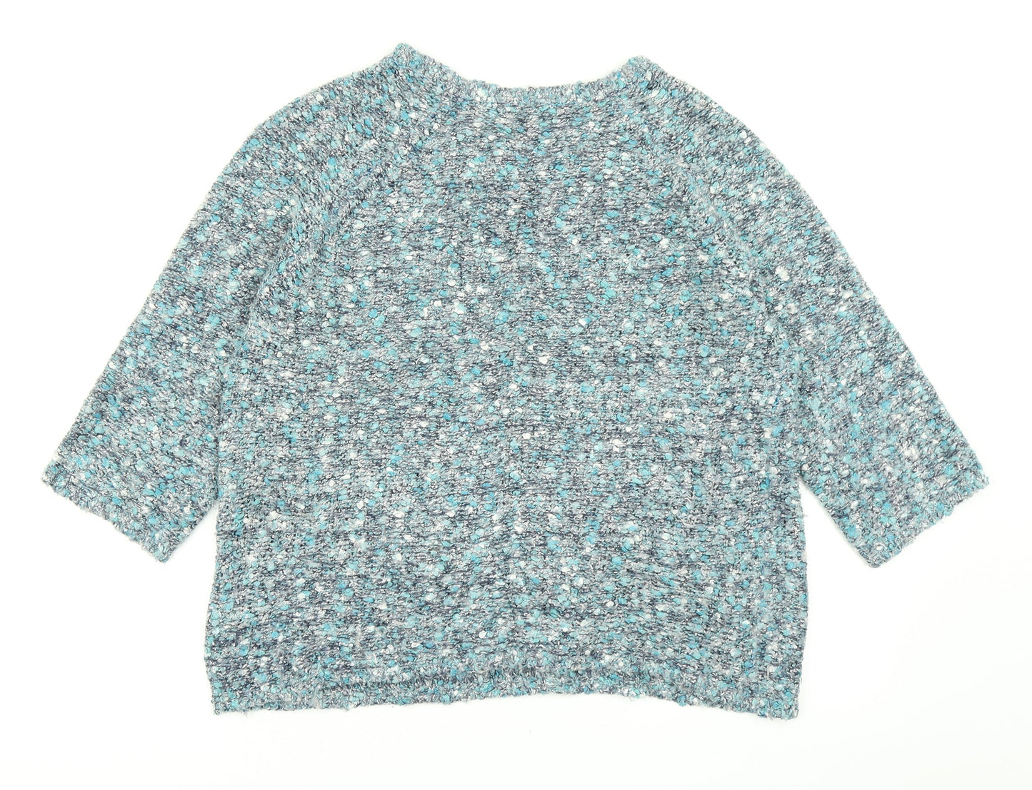 Bm collection Womens Blue  Knit Pullover Jumper Size M