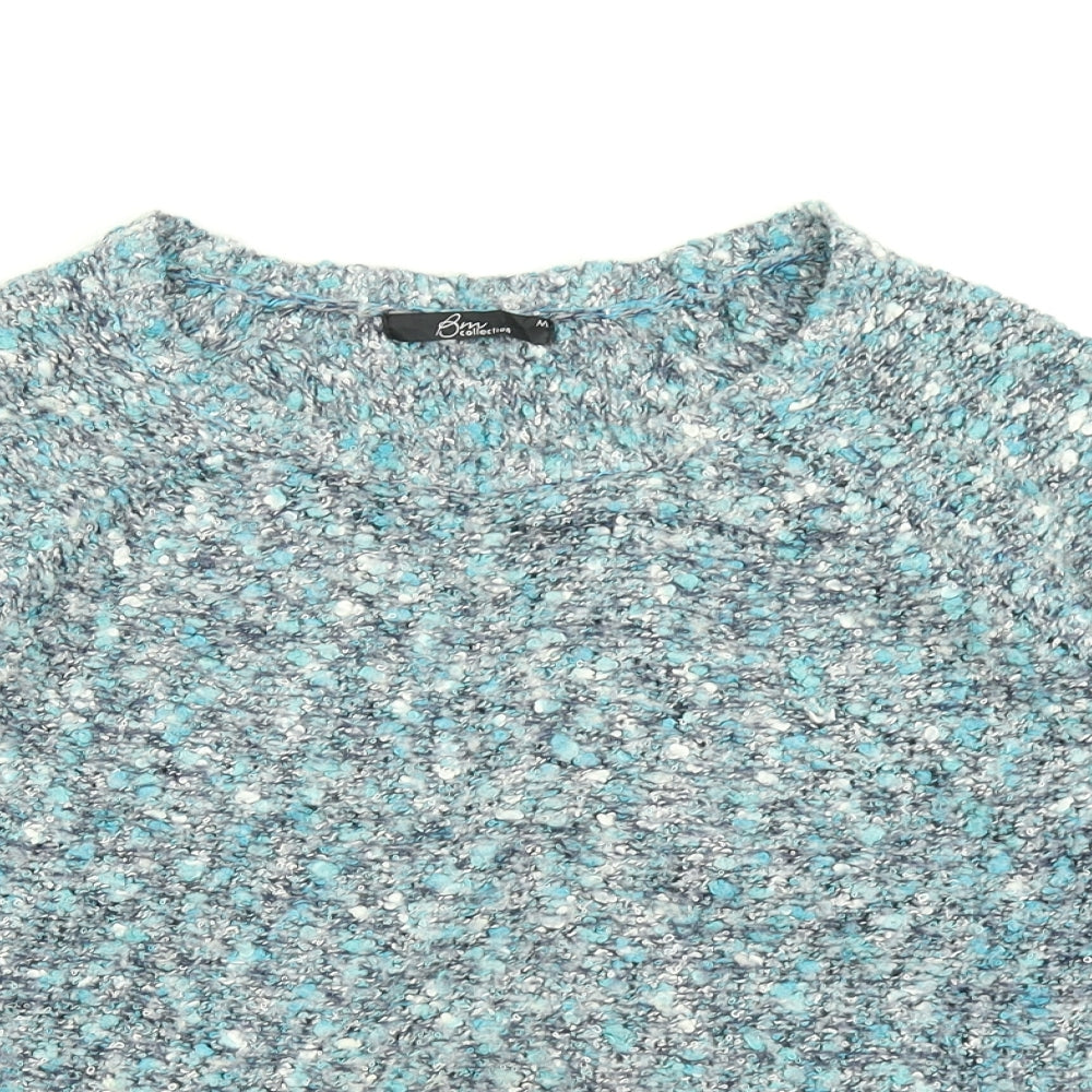 Bm collection Womens Blue  Knit Pullover Jumper Size M