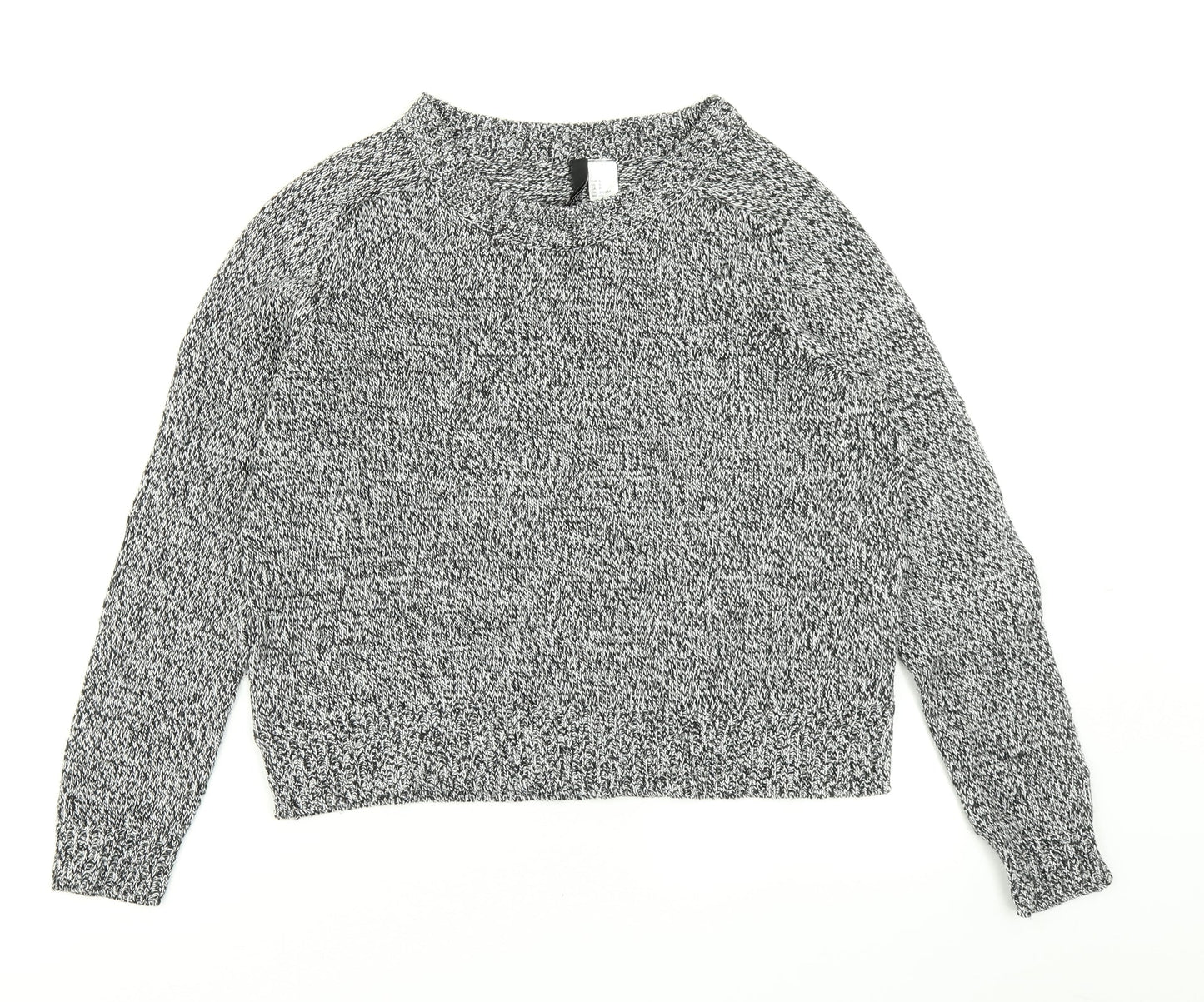 Womens UK Size S Divided Grey Pullover Jumper