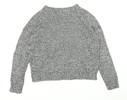 Womens UK Size S Divided Grey Pullover Jumper