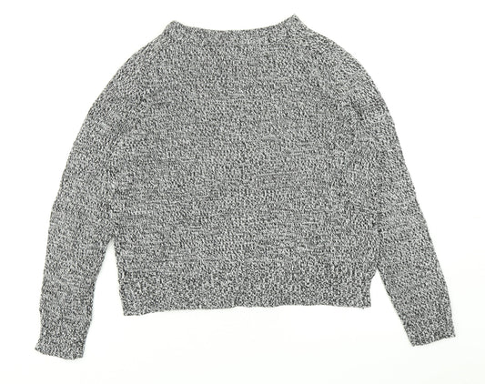 Womens UK Size S Divided Grey Pullover Jumper