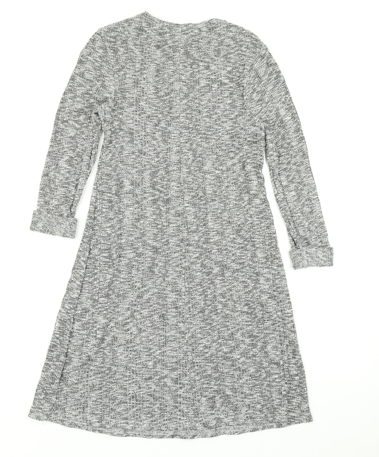 New Look Womens Grey   Fit & Flare  Size 8