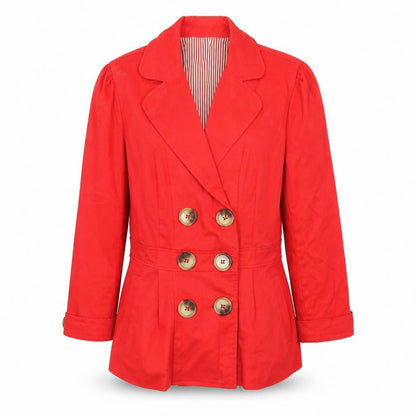 Womens UK Size 12 Atmosphere Red Overcoat