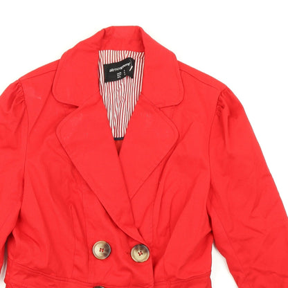 Atmosphere Womens Red   Overcoat Coat Size 12