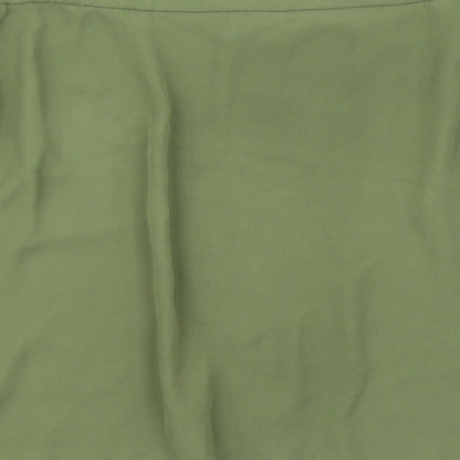 Womens UK Size 10 New Look Green Basic Blouse