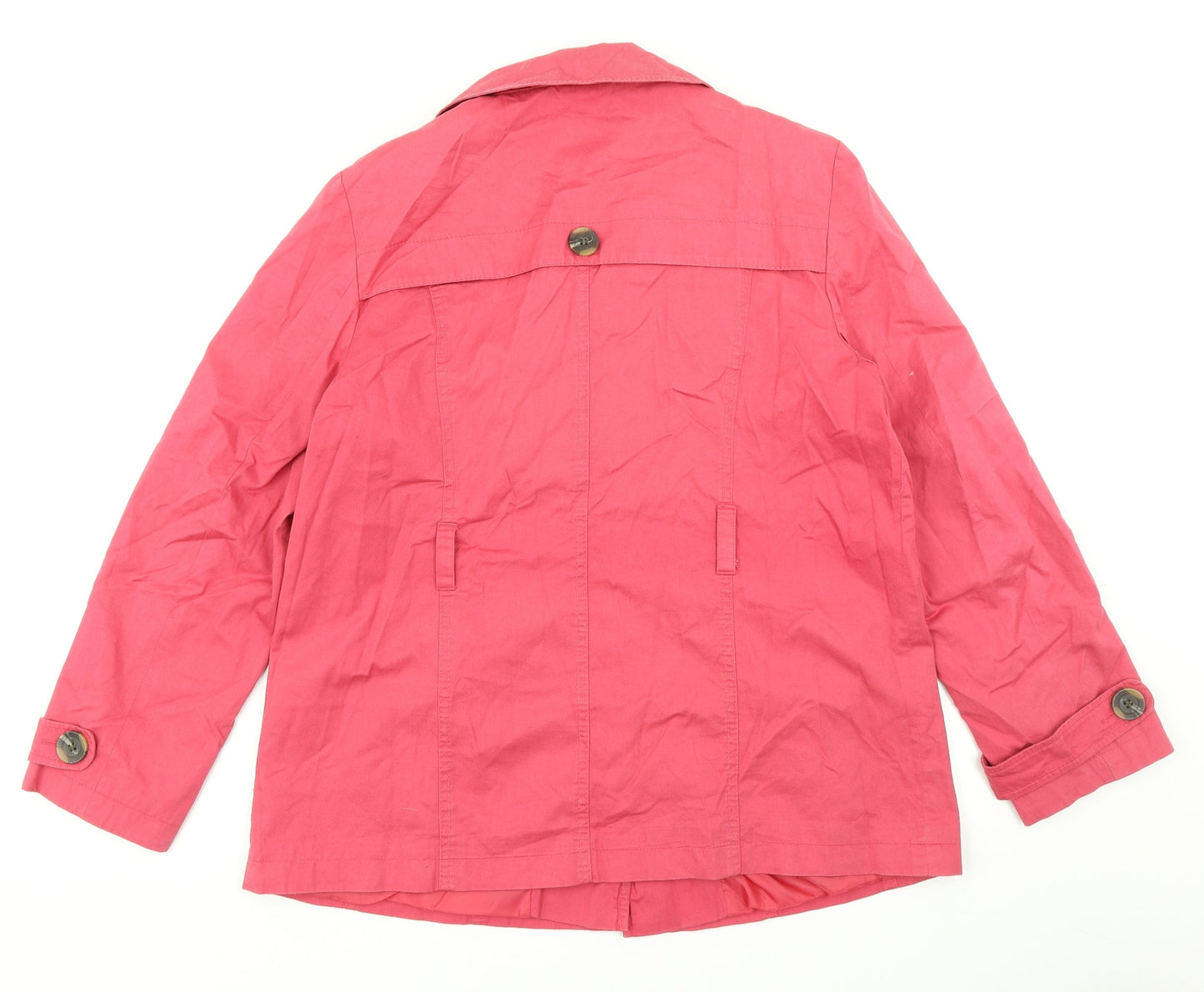 Casual Collection Womens Pink   Overcoat Coat Size 16