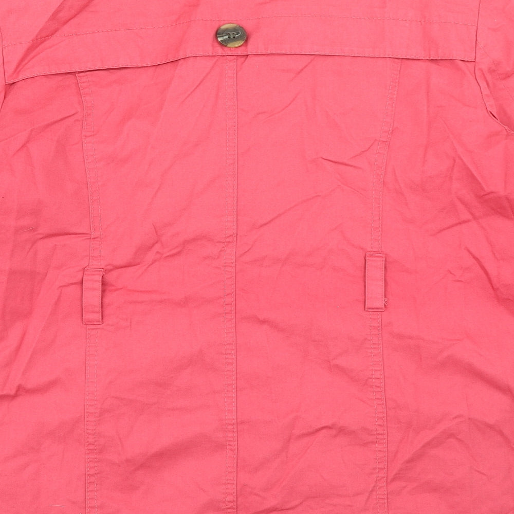 Casual Collection Womens Pink   Overcoat Coat Size 16
