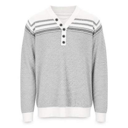 Mens UK Size L George Grey Pullover Jumper