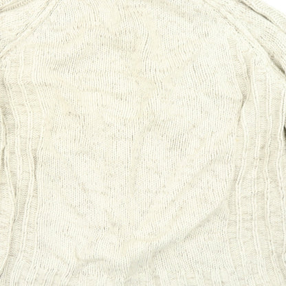 Tom Hagan Womens Beige  Knit Pullover Jumper Size M