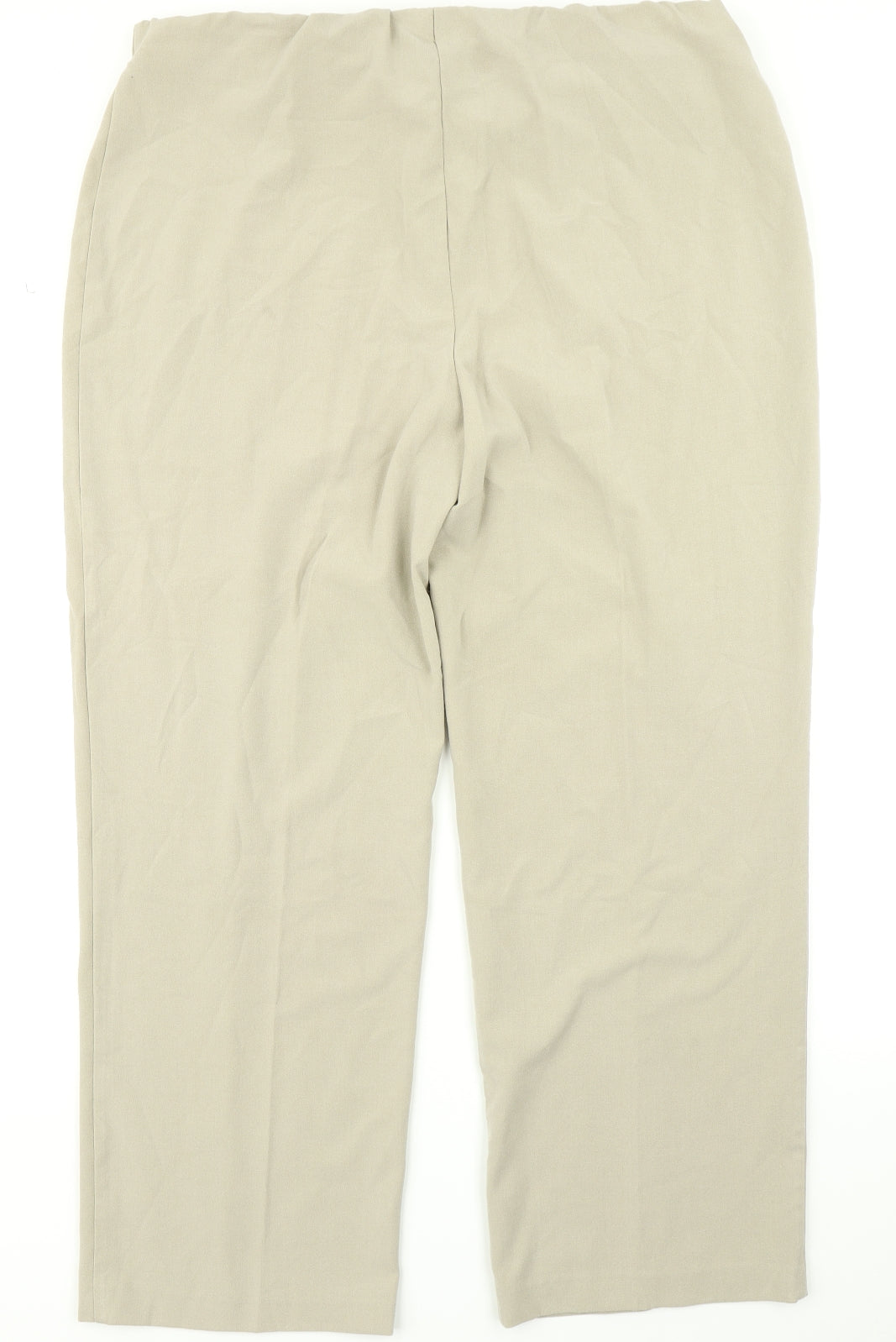 Womens UK Size 22 Isle Regular Fit  Beige Trousers