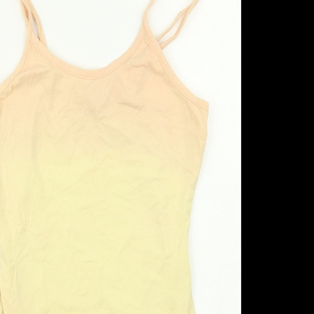 In the Style Womens Orange Ombré  Bodysuit One-Piece Size 8