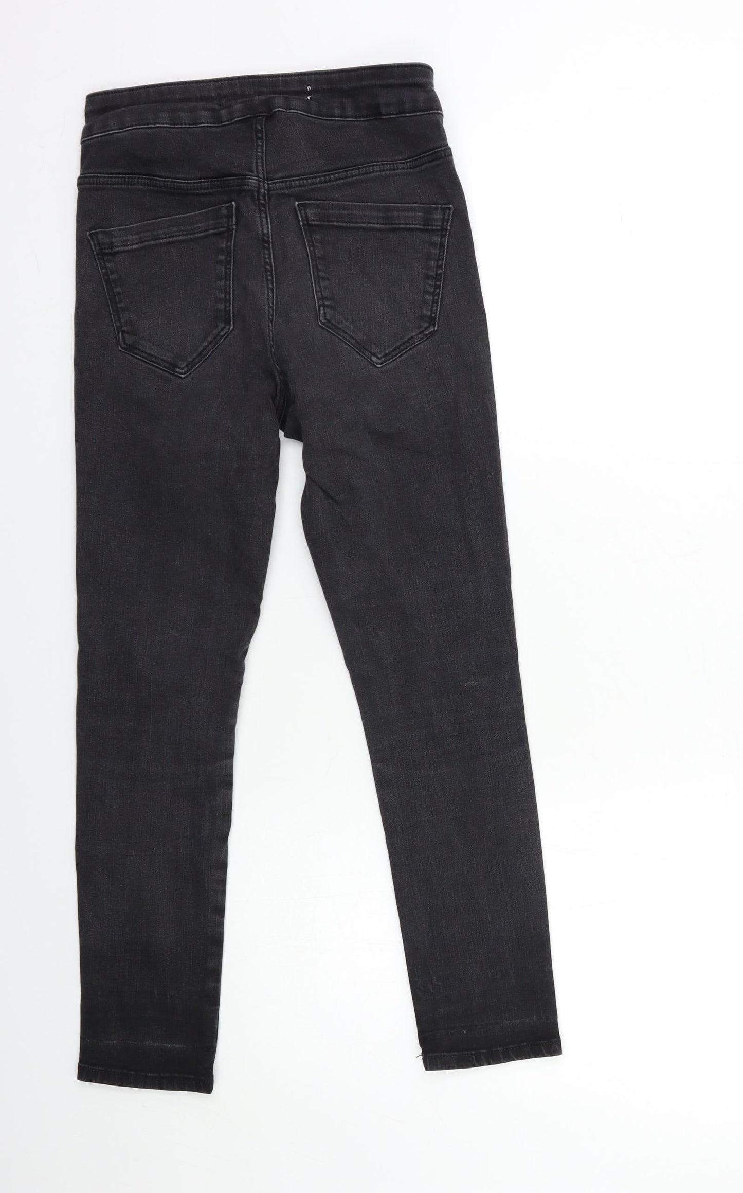 Miss Selfridge Womens Black  Denim Skinny Jeans Size 8 L23 in