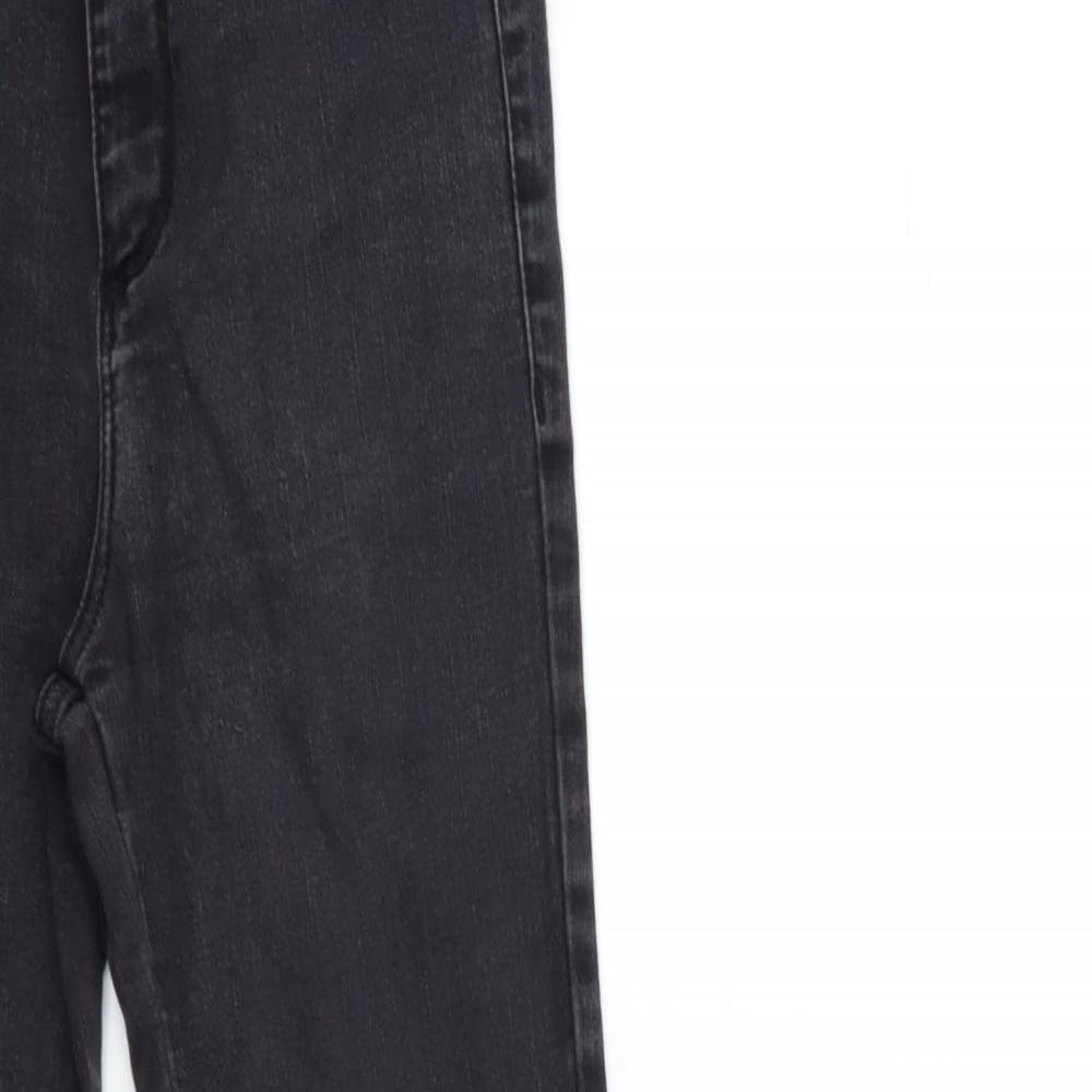 Miss Selfridge Womens Black  Denim Skinny Jeans Size 8 L23 in