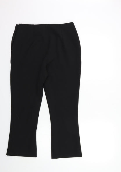 Topshop Womens Black   Trousers  Size 12 L25 in