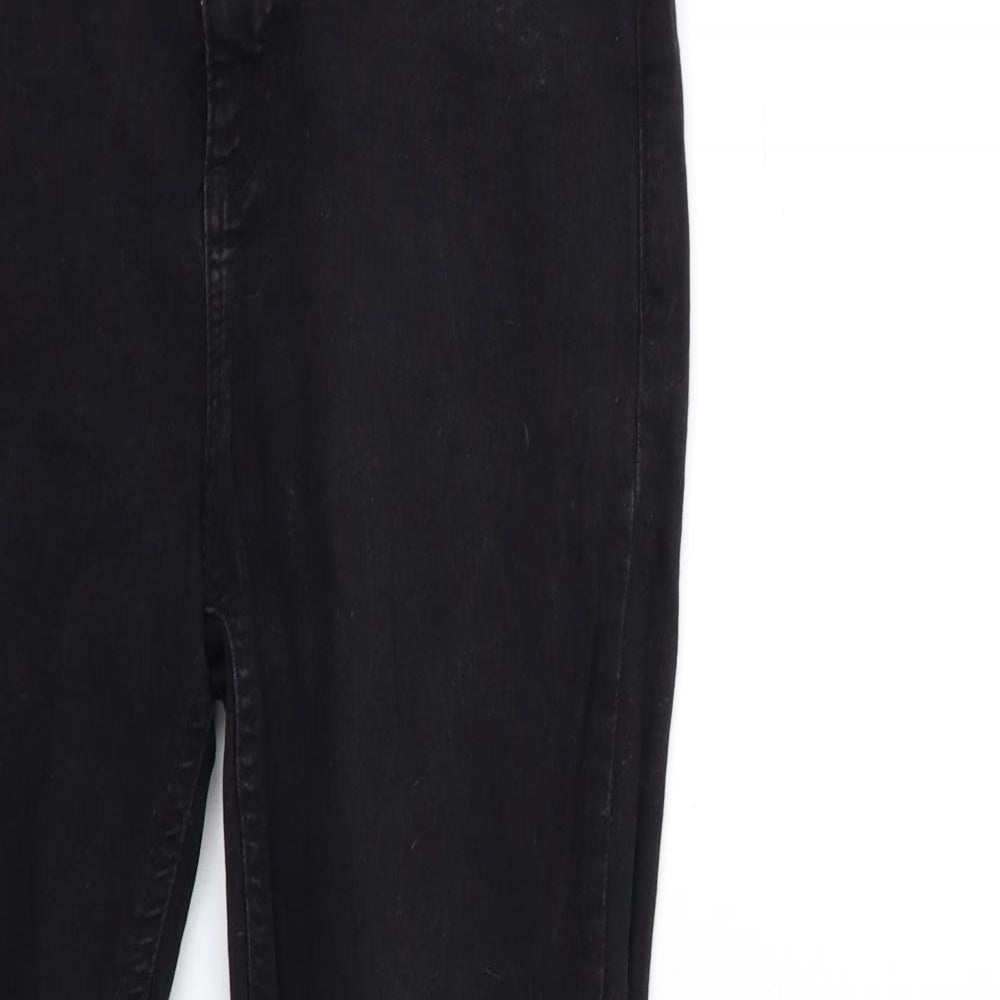 Dorothy Perkins Womens Black  Denim Skinny Jeans Size 10 L27 in