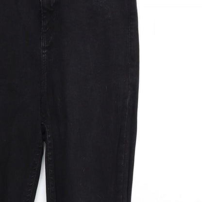 Dorothy Perkins Womens Black  Denim Skinny Jeans Size 10 L27 in