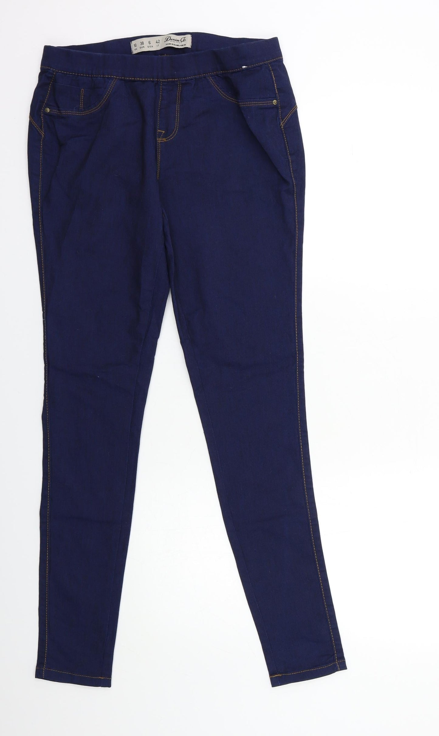 Denim & Co. Womens Blue  Denim Skinny Jeans Size 10 L30 in