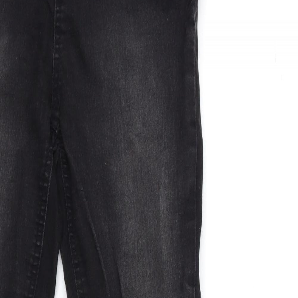 R Edition Womens Black  Denim Jegging Jeans Size 10 L30 in