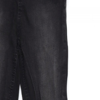 R Edition Womens Black  Denim Jegging Jeans Size 10 L30 in