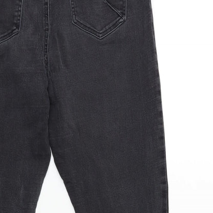 Soon Womens Grey  Denim Jegging Jeans Size 16 L28 in