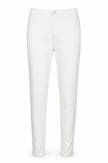 Womens UK Size 10 Denim & Co. Regular Fit Skinny White Jeans
