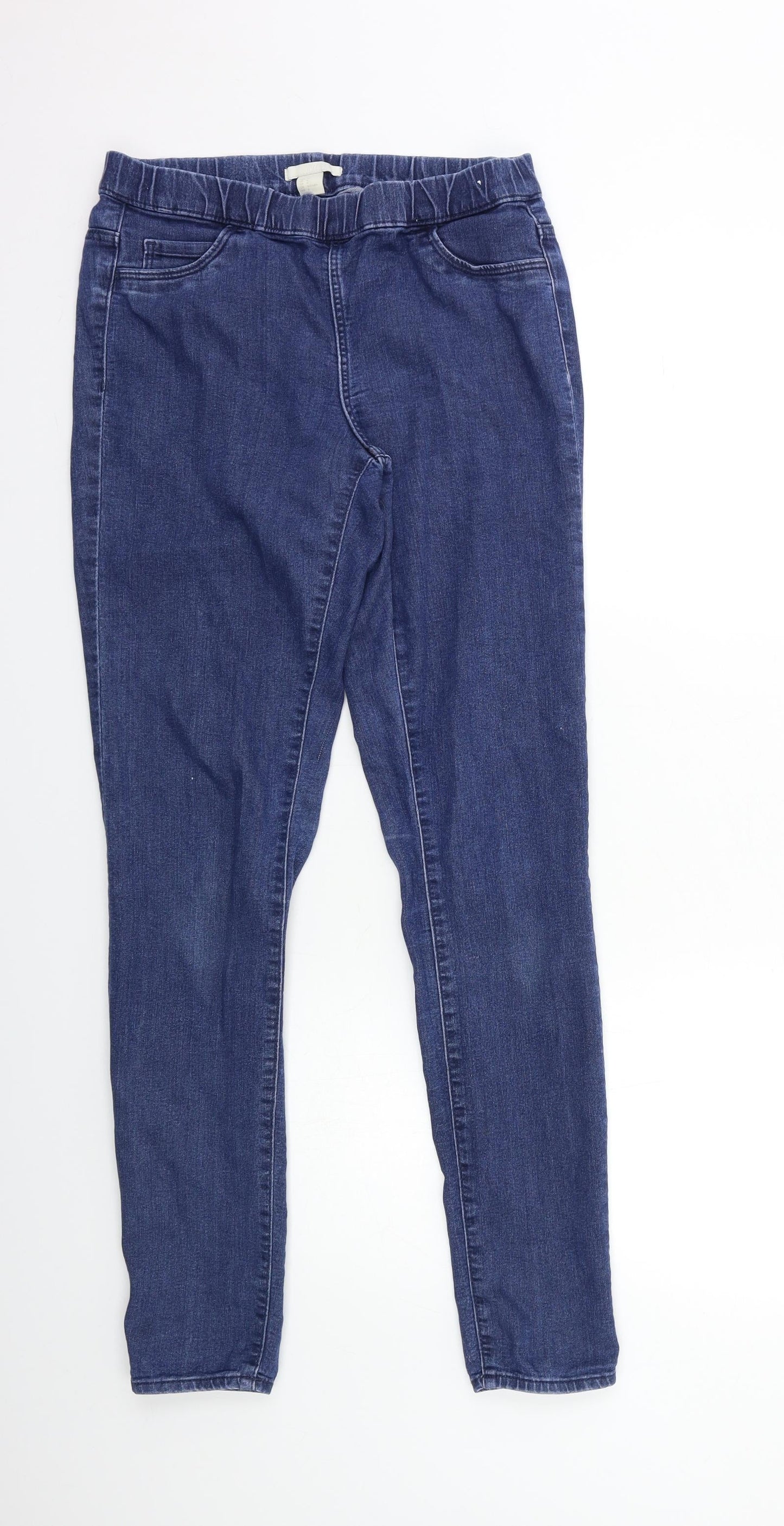 Womens UK Size 8 H&M Regular Fit Jegging Blue Jeans