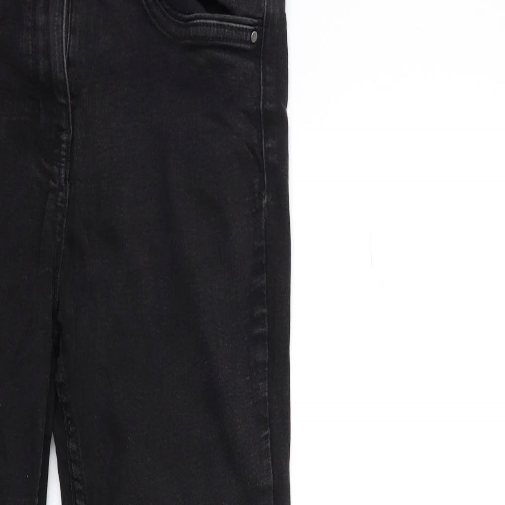 Nutmeg Womens Black  Denim Skinny Jeans Size 12 L27 in