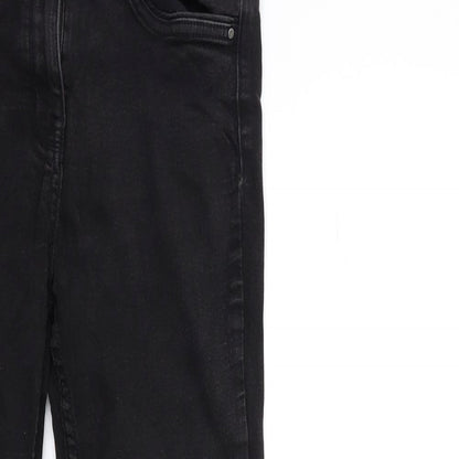 Nutmeg Womens Black  Denim Skinny Jeans Size 12 L27 in
