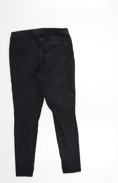 George Womens Black  Denim Skinny Jeans Size 12 L29 in