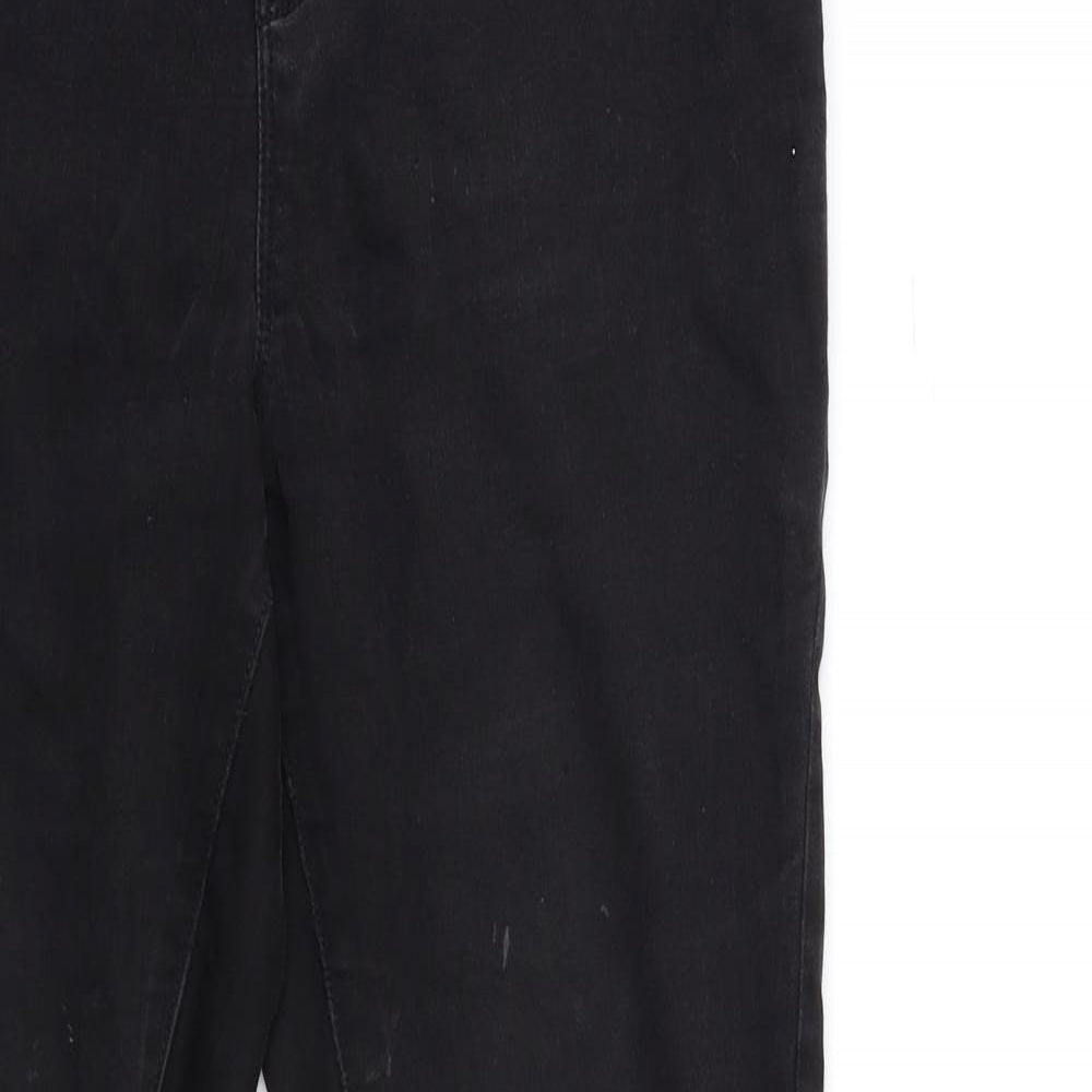 George Womens Black  Denim Skinny Jeans Size 12 L29 in