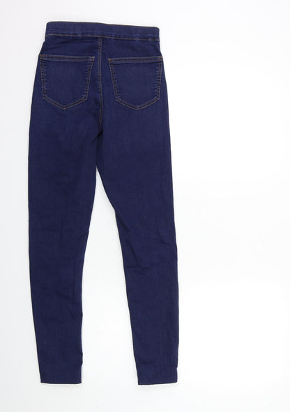 Topshop Womens Blue  Denim Skinny Jeans Size 26 in L27 in