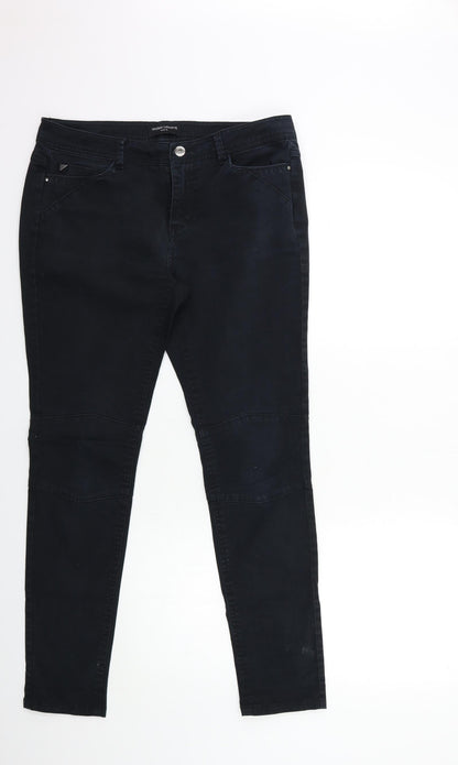 Galeries Lafayette Womens Black  Denim Skinny Jeans Size 32 in L29 in