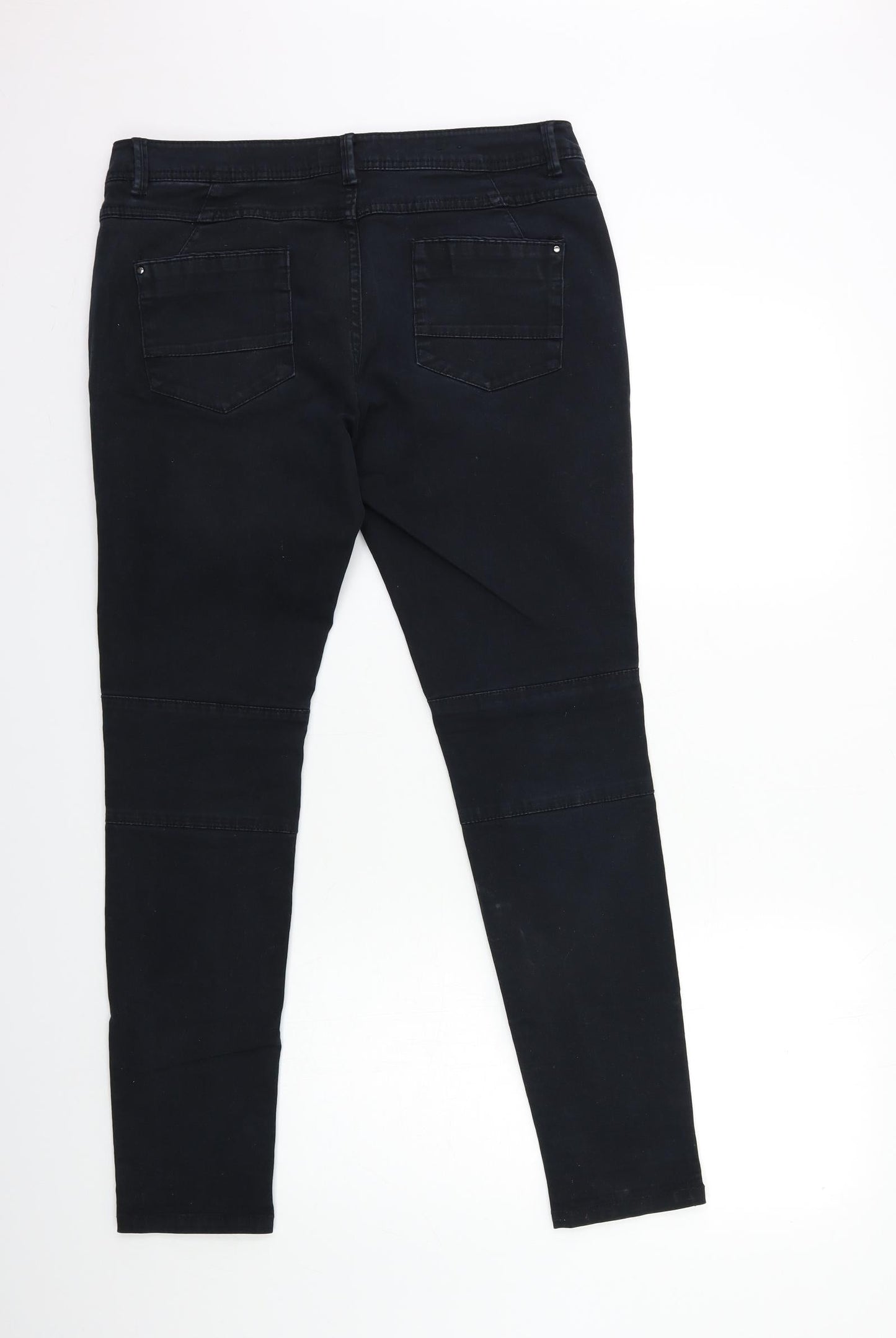 Galeries Lafayette Womens Black  Denim Skinny Jeans Size 32 in L29 in