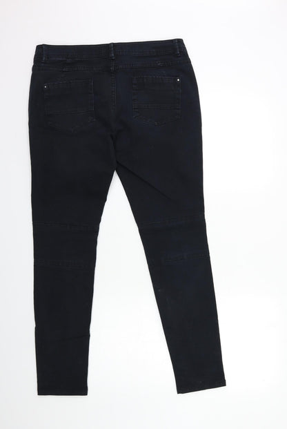 Galeries Lafayette Womens Black  Denim Skinny Jeans Size 32 in L29 in