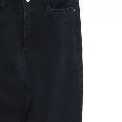 Galeries Lafayette Womens Black  Denim Skinny Jeans Size 32 in L29 in