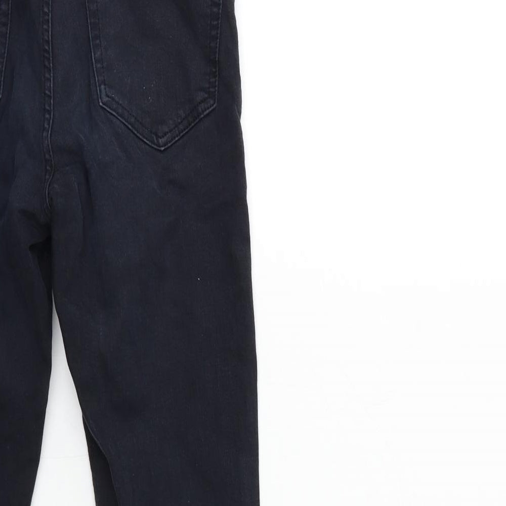 Topshop Womens Black  Denim Skinny Jeans Size 23 in L25 in