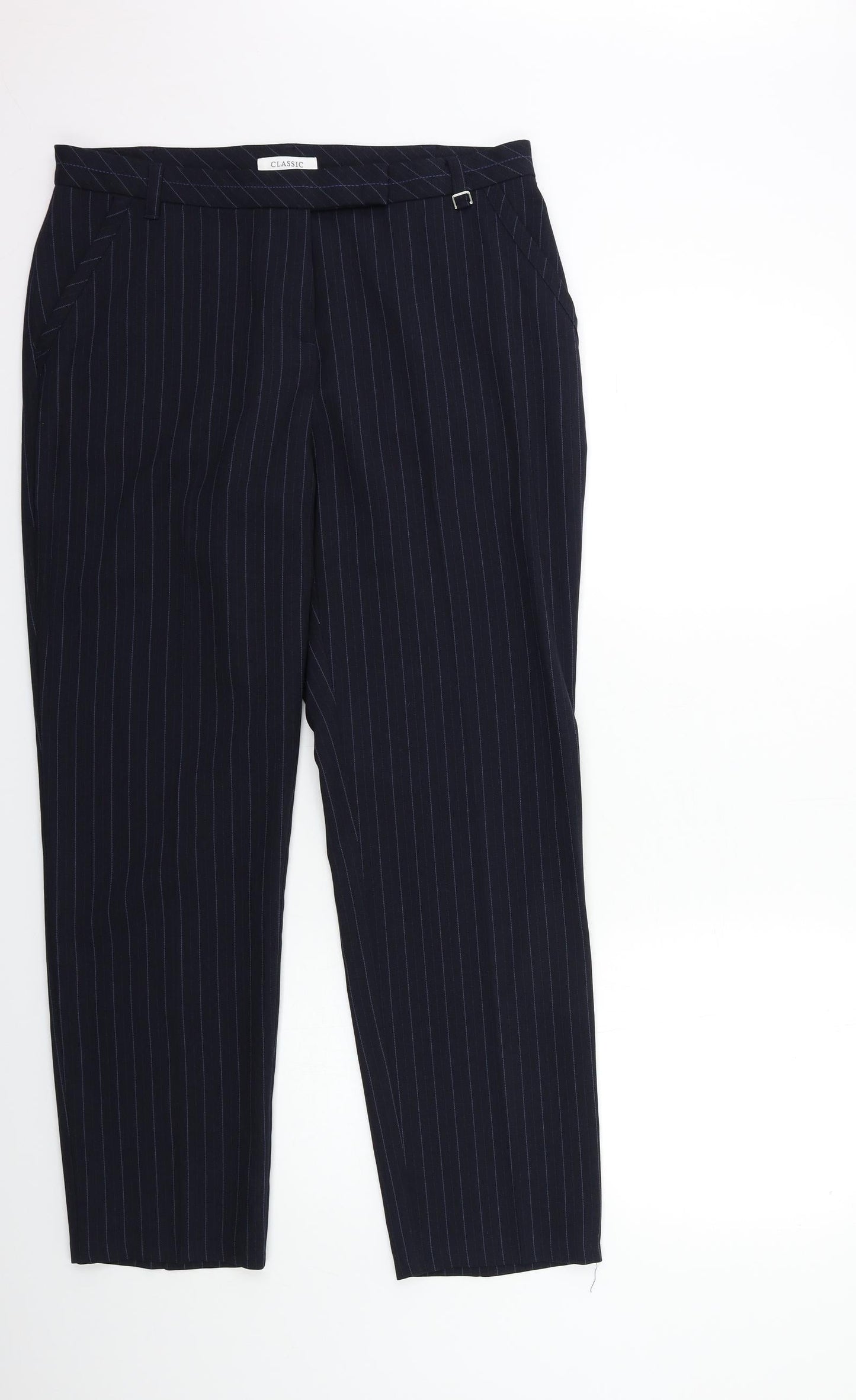 Womens UK Size 14 Marks and Spencer Regular Fit  Black Trousers
