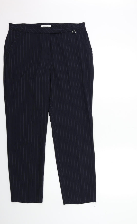 Womens UK Size 14 Marks and Spencer Regular Fit  Black Trousers