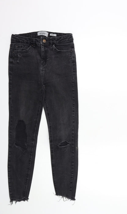 New Look Womens Black  Denim Skinny Jeans Size 10 L25 in