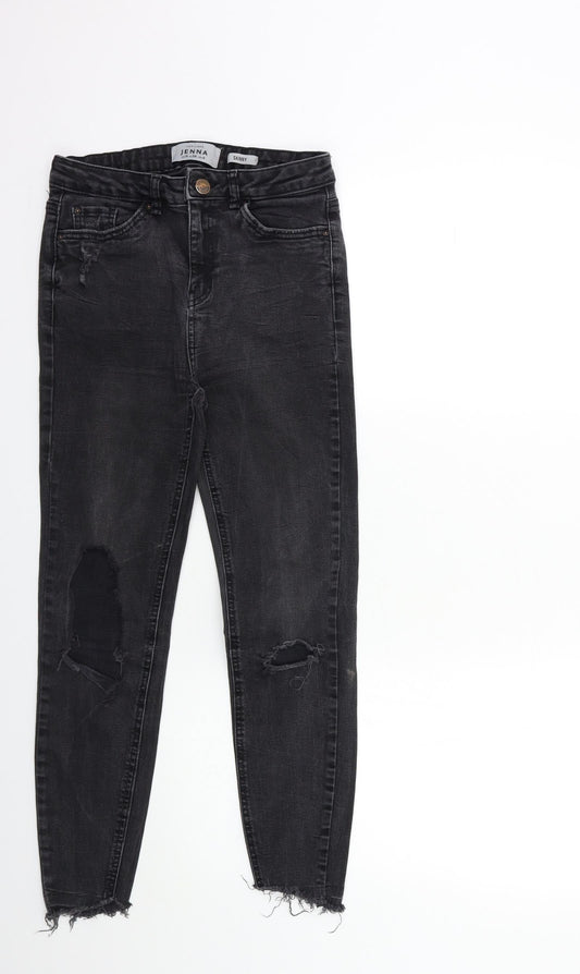 New Look Womens Black  Denim Skinny Jeans Size 10 L25 in