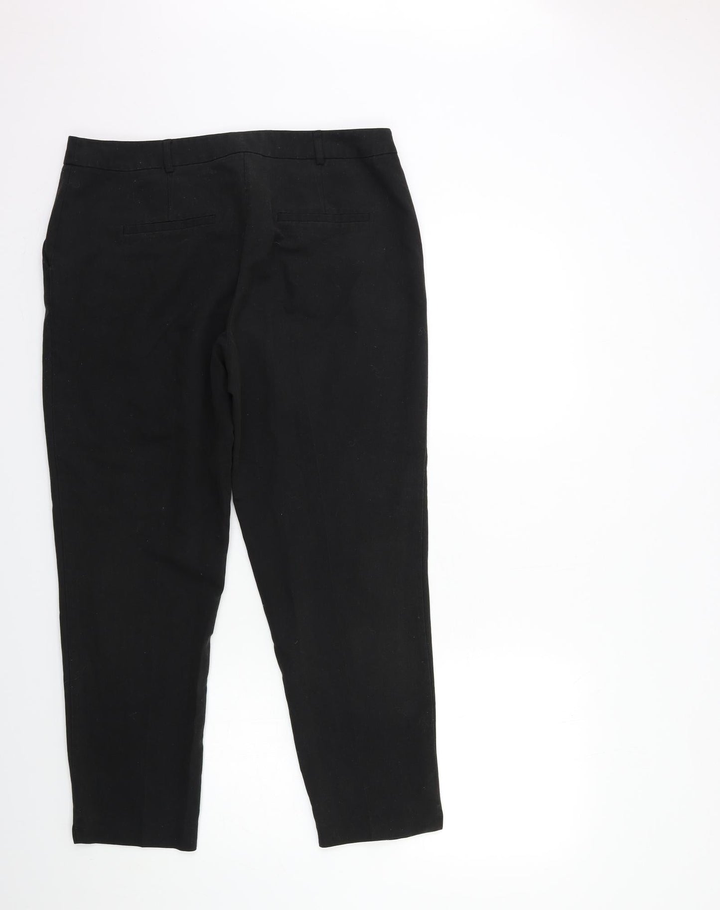 Womens UK Size 12 Dorothy Perkins Regular Fit  Black Trousers