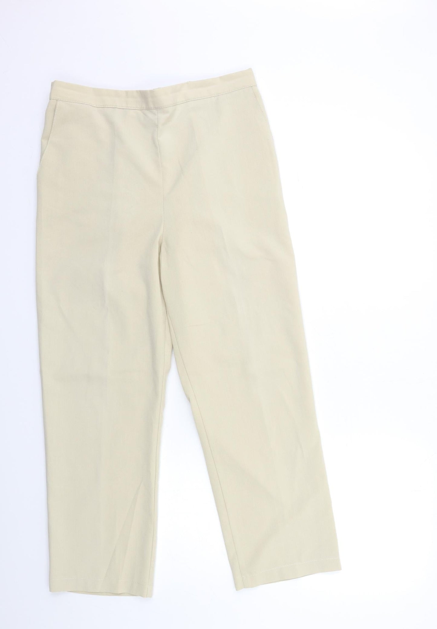 Womens UK Size 28 in Preworn Regular Fit  Beige Trousers