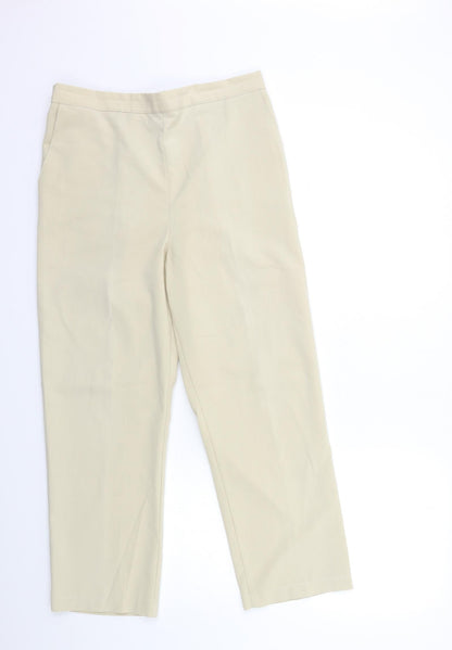 Womens UK Size 28 in Preworn Regular Fit  Beige Trousers
